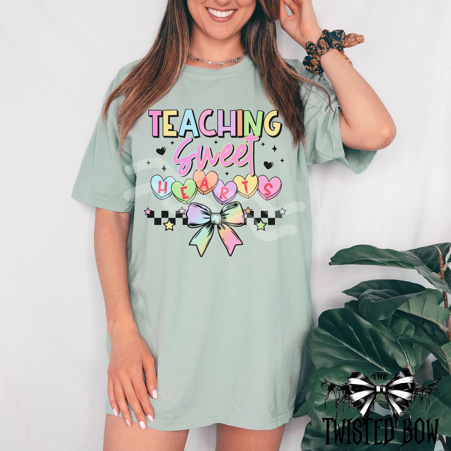 Teaching Sweet Hearts Shirt | Vintage Washed Tees