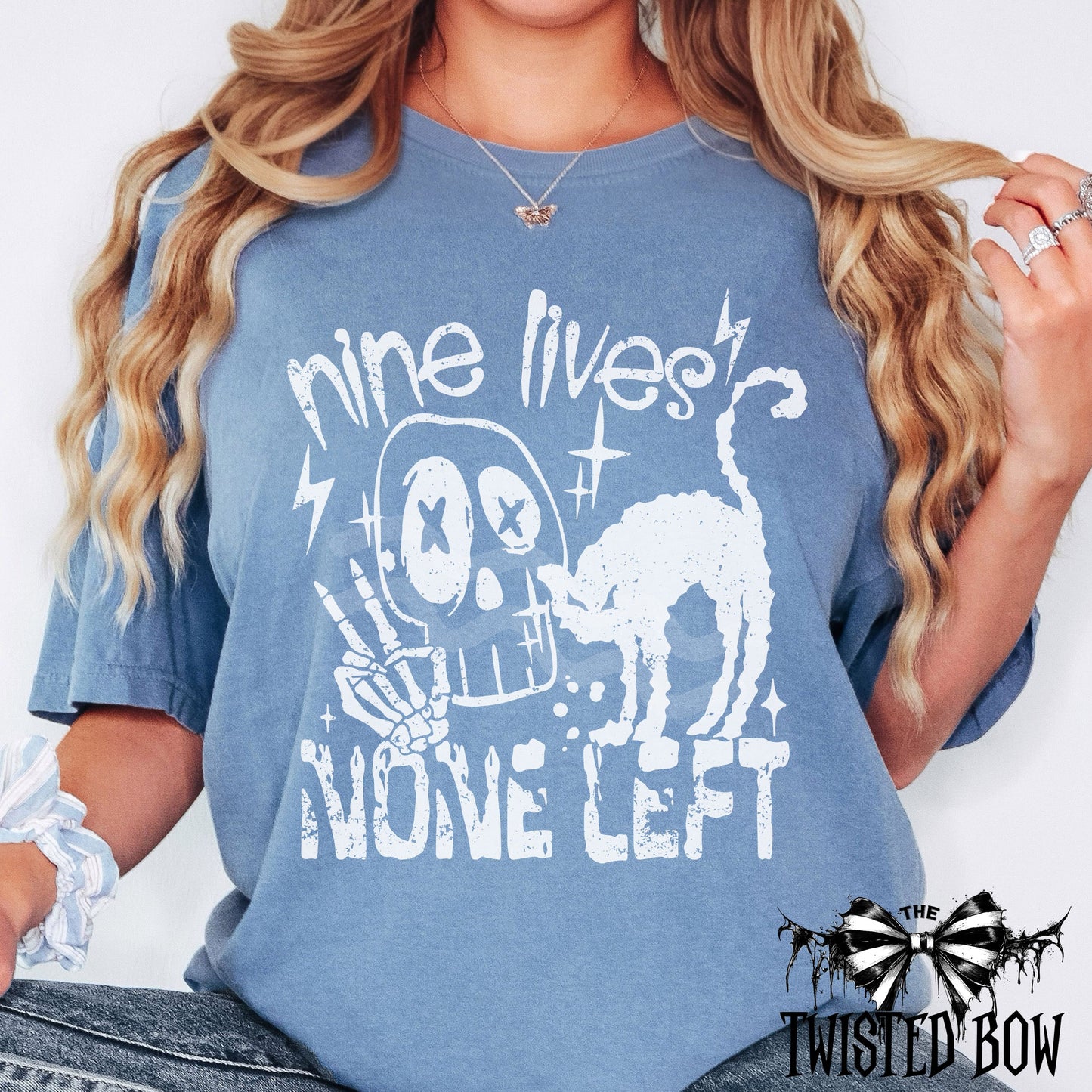 Nine Lives None Left Shirt | Vintage Washed Tee