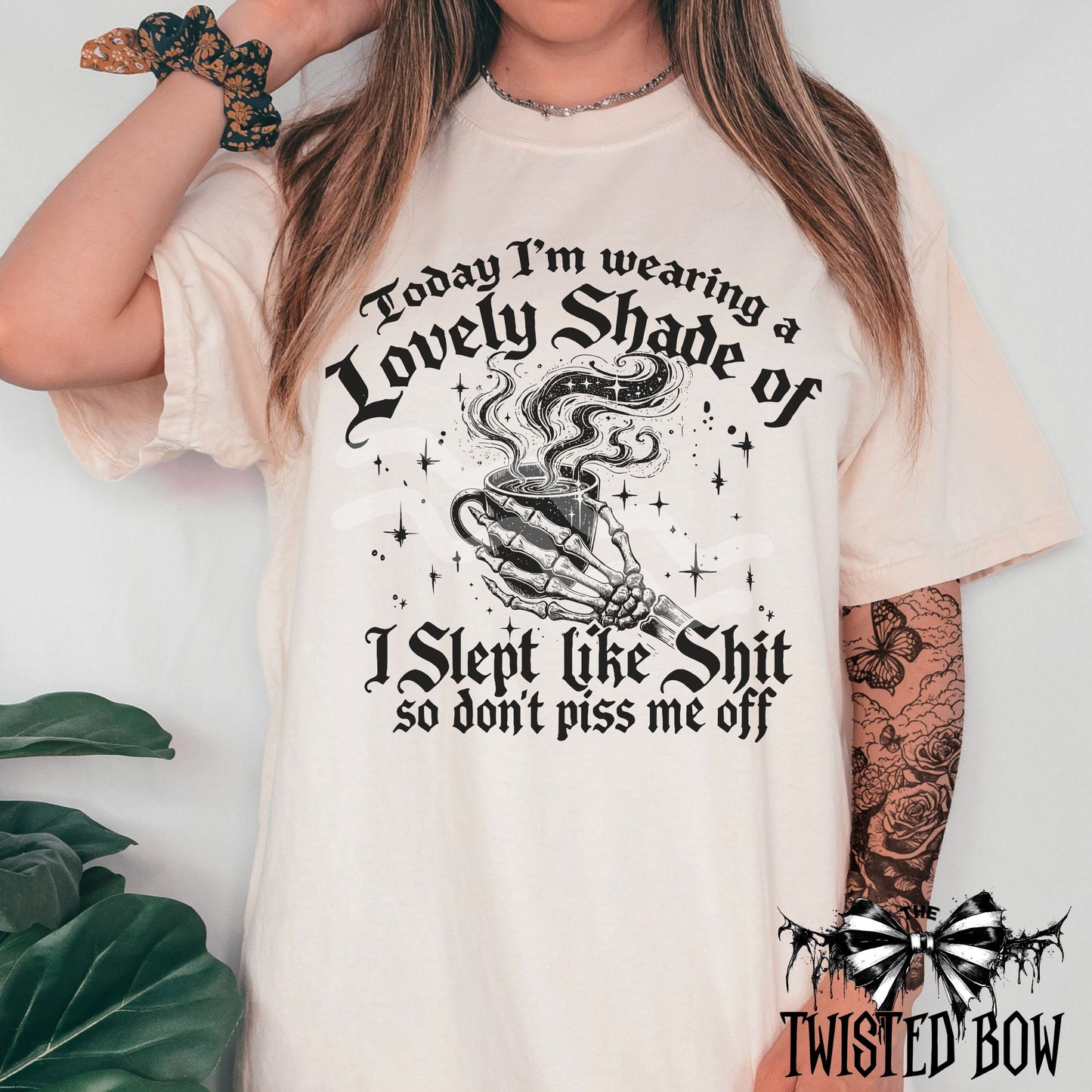 "Lovely Shade of I Slept Like Shit" Shirt | Vintage Washed Tee