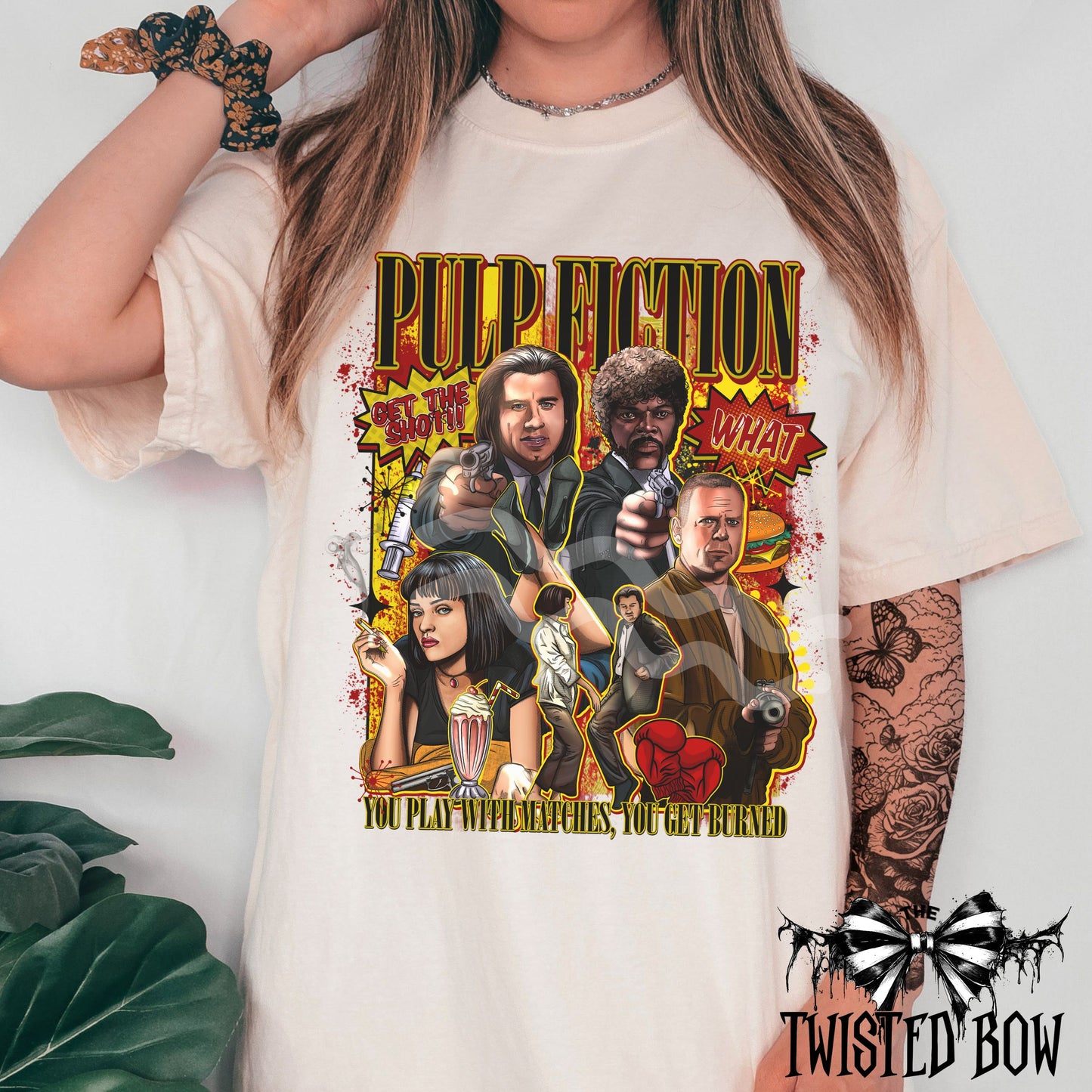 Pulp Fiction  Inspired Shirt | Vintage Washed Tee