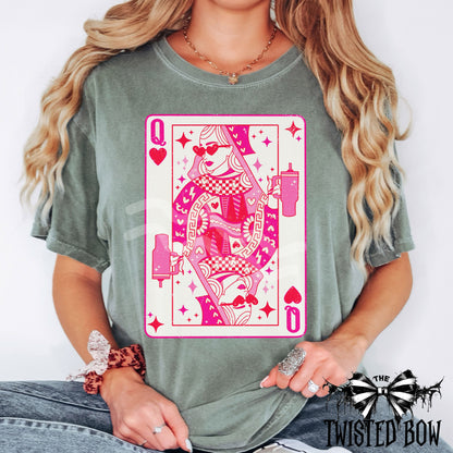 Queen of Hearts Shirt | Vintage Washed Tee