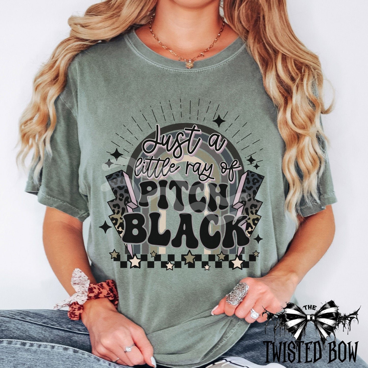 Just a Little Ray of Pitch Black Shirt | Vintage Washed Tee