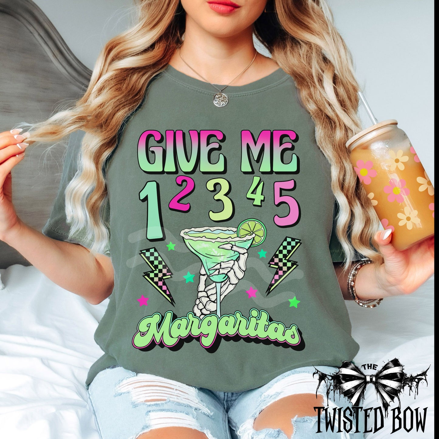 Give Me 1 2 3 4 5 Margaritas Shirt | Vintage Washed Tee