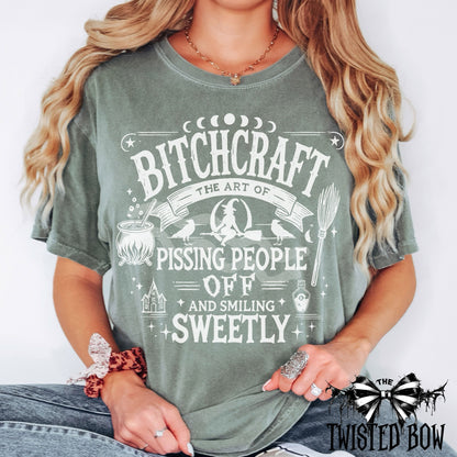 Sarcastic Bitchcraft T-Shirt | Vintage Washed Tee