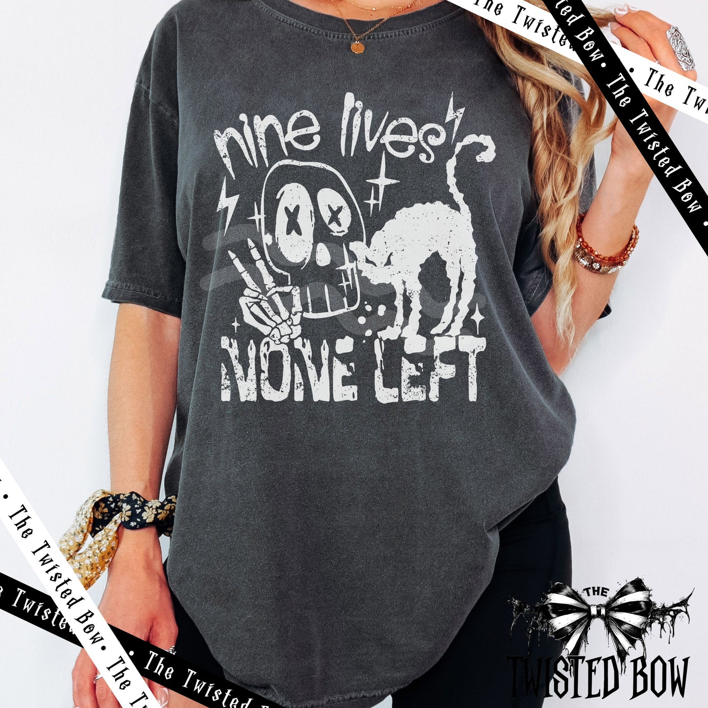 Nine Lives None Left Shirt | Vintage Washed Tee