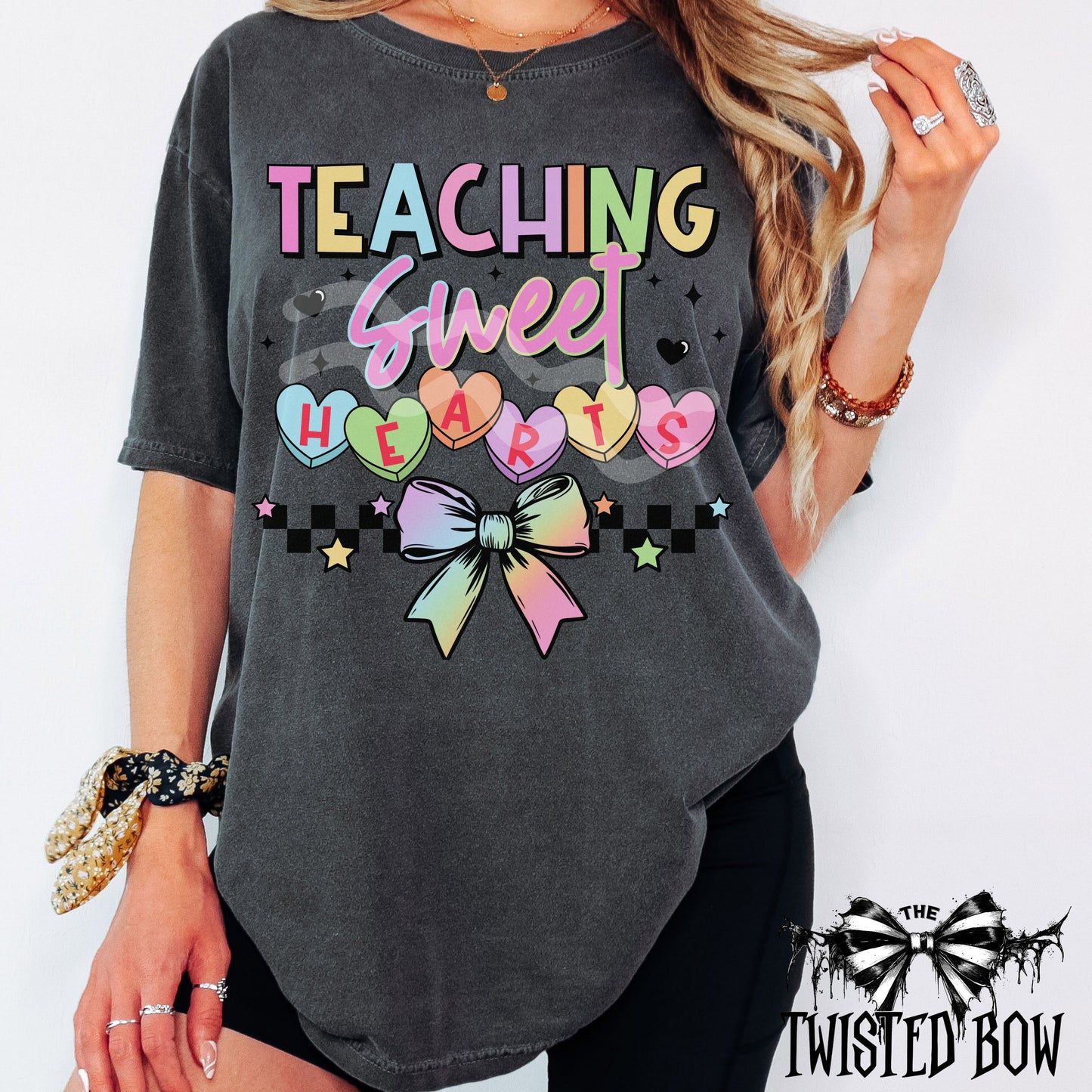 Teaching Sweet Hearts Shirt | Vintage Washed Tees