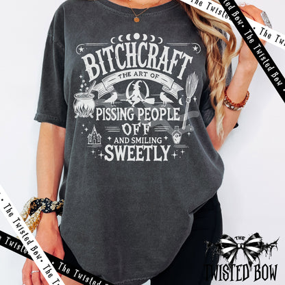 Sarcastic Bitchcraft T-Shirt | Vintage Washed Tee