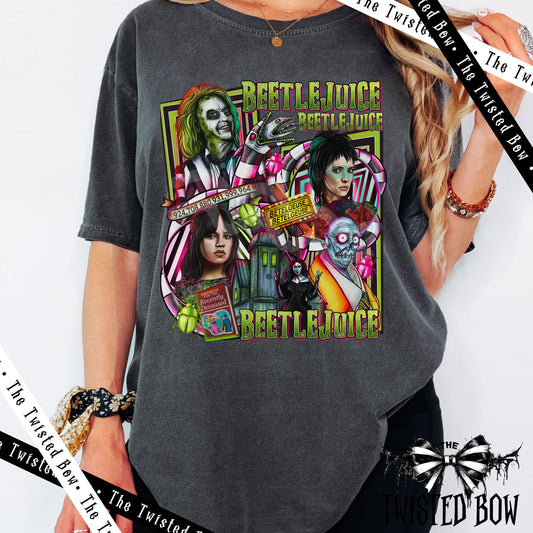 Beetlejuice Themed Vintage Washed T-Shirt