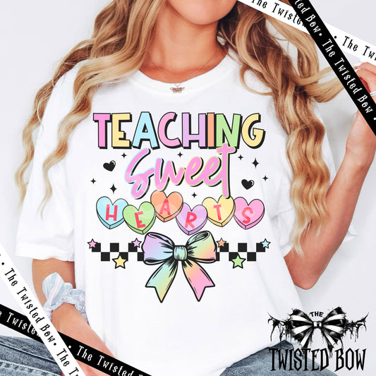 Teaching Sweet Hearts Shirt | Vintage Washed Tees