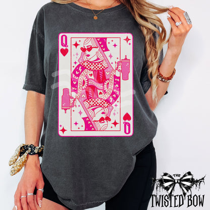 Queen of Hearts Shirt | Vintage Washed Tee