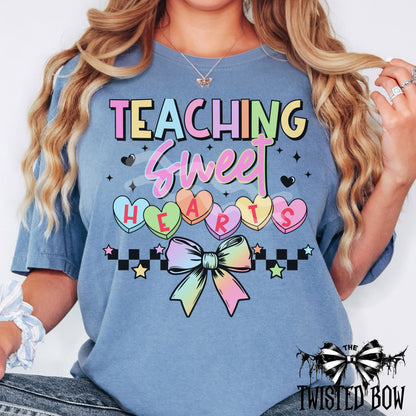 Teaching Sweet Hearts Shirt | Vintage Washed Tees