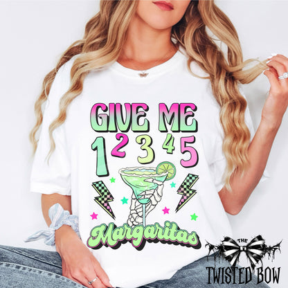 Give Me 1 2 3 4 5 Margaritas Shirt | Vintage Washed Tee